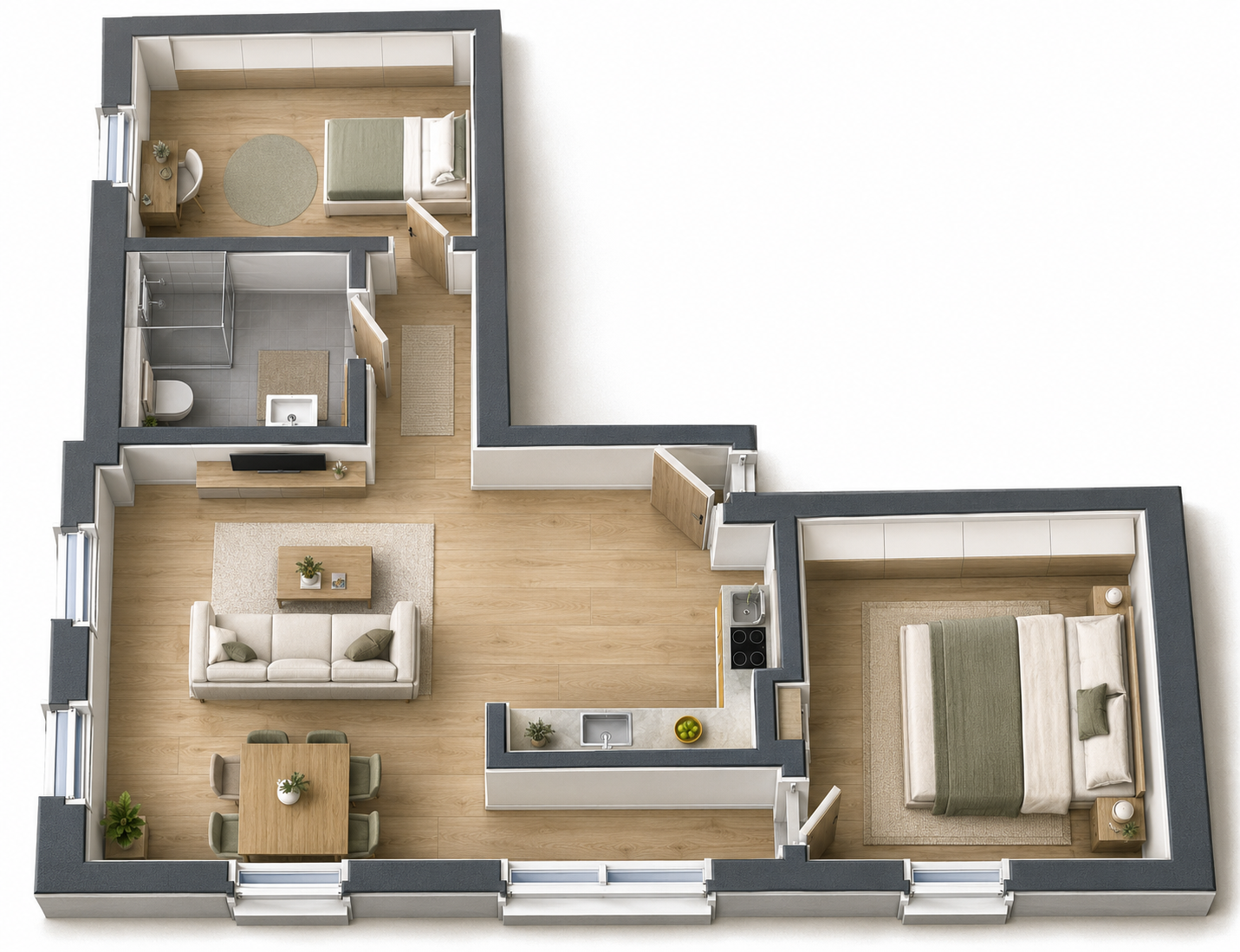 Beispiel größere Wohnung